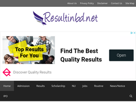 'resultinbd.net' screenshot