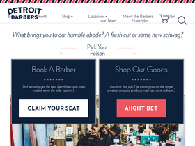 'detroitbarbers.com' screenshot