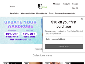 'ericdress.com' screenshot