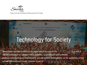 'swecha.org' screenshot
