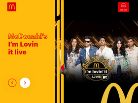 'mcdindia.com' screenshot