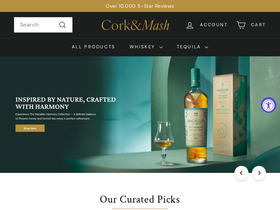 Cork & Mash homepage screenshot