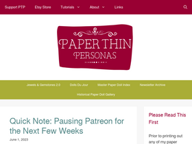 paperthinpersonas.com