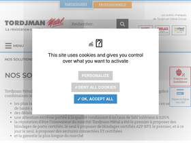 'tordjmanmetal.fr' screenshot
