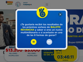 'baloto.com' screenshot