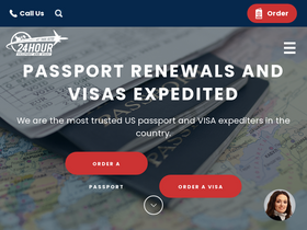 '24hourpassportandvisas.com' screenshot
