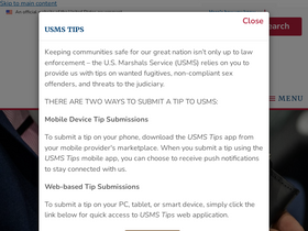 'usmarshals.gov' screenshot
