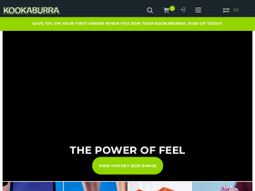 'kookaburrasport.com.au' screenshot