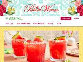 'thepioneerwoman.com' screenshot