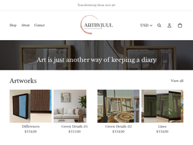 artbyjuul.com homepage screenshot