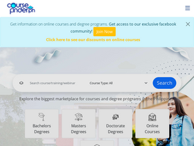 'coursefinder.ph' screenshot