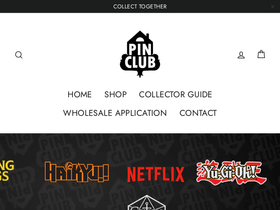 pinclub.shop homepage screenshot