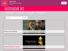 'guzelsozler.biz' screenshot