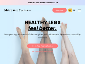 'metroveincenters.com' screenshot