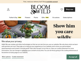 'bloomandwild.com' screenshot