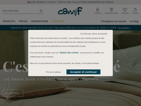 'camif.fr' screenshot