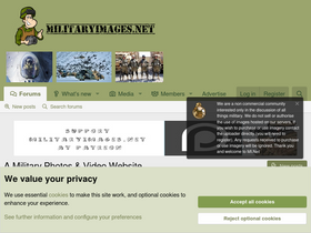 'militaryimages.net' screenshot