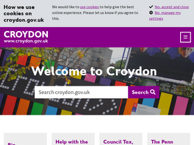 'croydon.gov.uk' screenshot