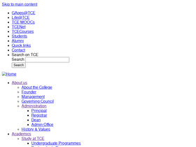 'tce.edu' screenshot