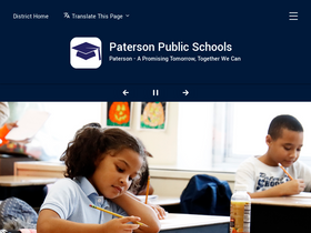 'paterson.k12.nj.us' screenshot