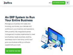 'daftra.com' screenshot