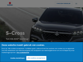 'suzuki.be' screenshot