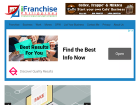 'ifranchise.ph' screenshot