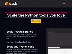 'dask.org' screenshot