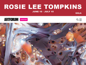 'artforum.com' screenshot