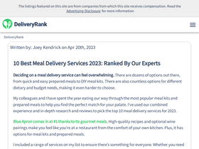'deliveryrank.com' screenshot