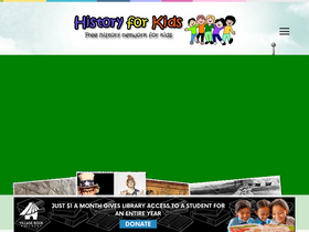 'historyforkids.net' screenshot