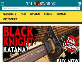 'trueswords.com' screenshot
