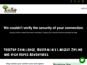 'treetopchallenge.com.au' screenshot