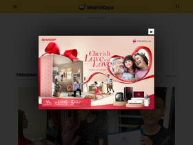 'weirdkaya.com' screenshot