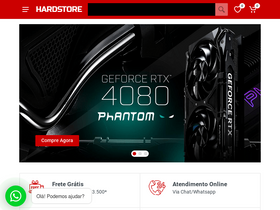 'hardstore.com.br' screenshot