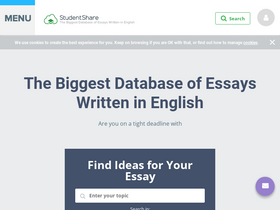 'studentshare.org' screenshot