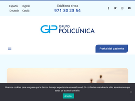 'grupopoliclinica.es' screenshot