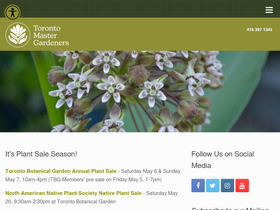 'torontomastergardeners.ca' screenshot