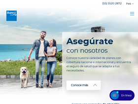 'bupasalud.com.mx' screenshot