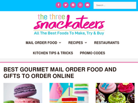 'threesnackateers.com' screenshot