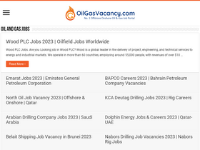'oilgasvacancy.com' screenshot