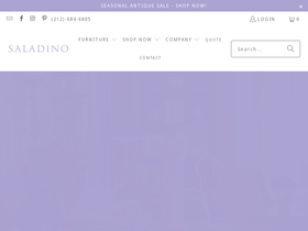saladinostyle.com homepage screenshot