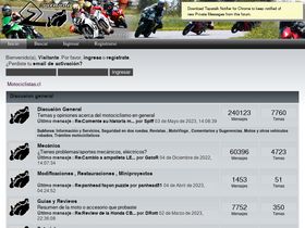 'motociclistas.cl' screenshot