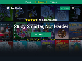 'mathleaks.com' screenshot