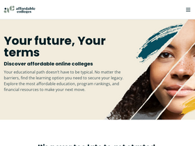 'affordablecollegesonline.org' screenshot