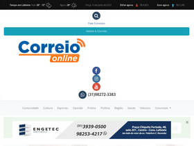 'jornalcorreiodacidade.com.br' screenshot