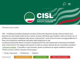 'cisl.it' screenshot