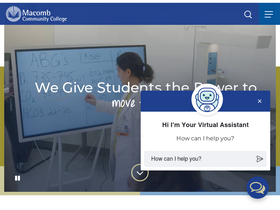 'macomb.edu' screenshot