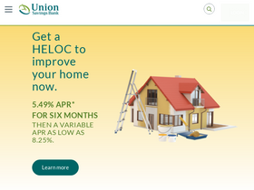 'unionsavings.com' screenshot