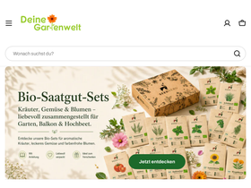 Deinegartenwelt homepage screenshot